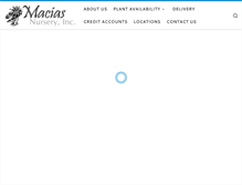 Tablet Screenshot of maciasnursery.com